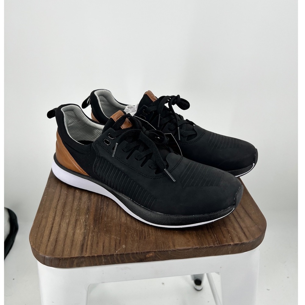 Deer Stags Cranston Mens Black Water Repellent Sneakers Size 9.5 M NWT